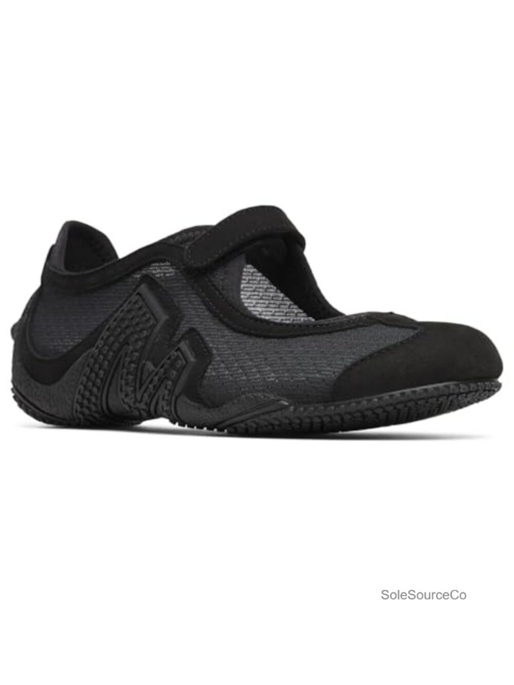 Nubuck Leather Mary Jane Sneakers Hook & Loop Closure